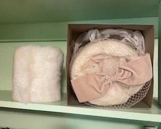 Vintage wedding veil fascinator 