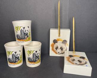 Giant panda cups & pen stand