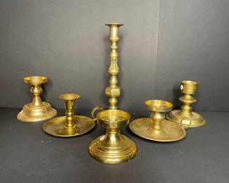 Brass candlesticks