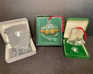 Waterford ornaments vintage 