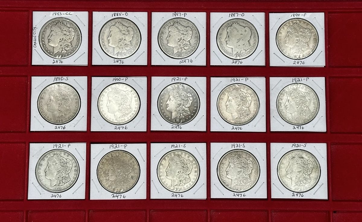 Choice of Morgan Silver Dollars, includes 1883 Carson City Morgan Dollar