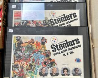 Pittsburgh Steelers Framed Superbowl Collectibles