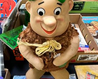 Vintage Barney Rubble Plush Toy
