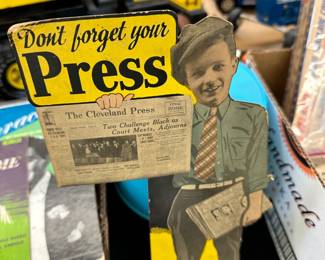 Vintage Cleveland Press Stand Up Newsboy