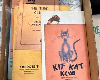 Vintage Cleveland Area Menus
