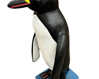 4 Foot Wooden Penguin 