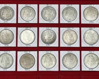 Choice of Morgan Silver Dollars, includes 1883 Carson City Morgan Dollar