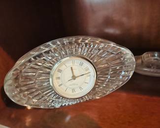 Waterford crystal clock