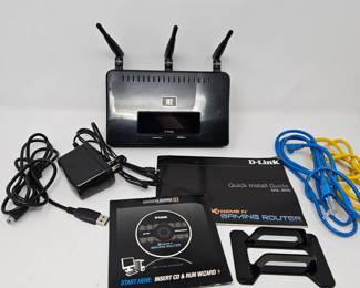 Complete Gaming Router Setup - D-Link Xtreme N Model DGL-4500 with Accessories