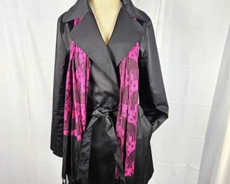 Black Wrap Coat by Joan Vass