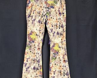 Woman's Burton Dryride Snowboarding Pants in "Paint Splatter" Size Large