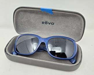 REVO Paxton Polarized Sunglasses with Blue Frame.  Made in Italy