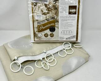  Queen Size Mattress Protector and IKEA NINNI RUND Drape Panel