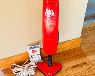 Dirt Devil StickVac Plus Red Vacuum with Disposable Paper Bags - Household Cleaning Essential