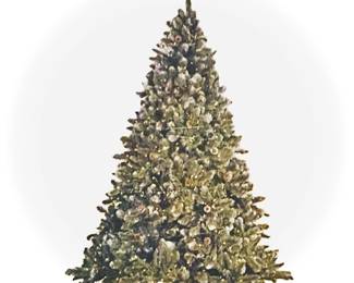 Faux 7.5’ Bethlehem Lights Quality Christmas Tree w/ lights and Flocking - Gorgeous!