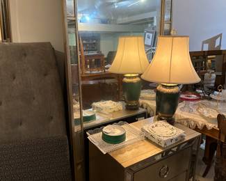 Matching Night Stand & Floor Mirror to Dresser 