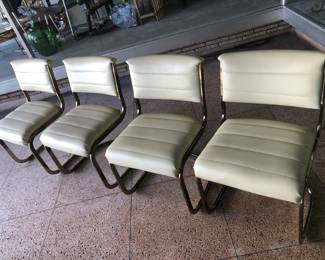 4 Cal Style Chairs - Glass Dining Table Available 