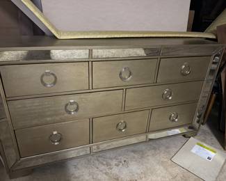Silver Tone w/ Mirror Dresser 