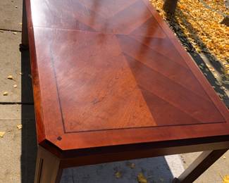 Thomasville Arts & Craft Style Dining Table with Leaf 
