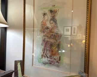 Edna Hibel Signed Print 