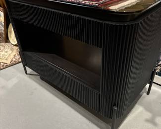 Universal Furniture Night Stand/ Side Table with Glass Top