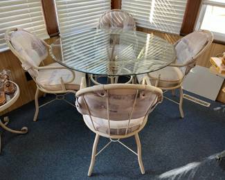 Glass Table and Chairs