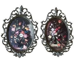 Vintage Convex Floral Prints