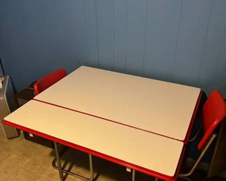 MCM Red/White Table