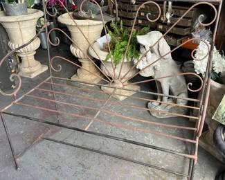 Iron bench 