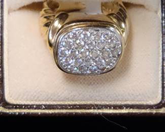 14K ring with Diamomds