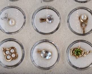 Gold pendants
