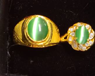 Custom made 24K wedding set