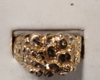 14K nugget style ring