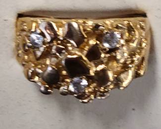 14K nugget style ring