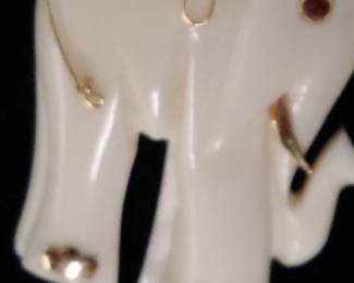 14K and Jade pendant