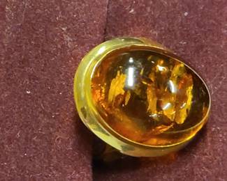 14K and Amber ring