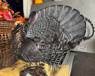 Big Turkey Platter and decorations.