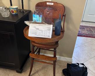 1900 oak high chair
