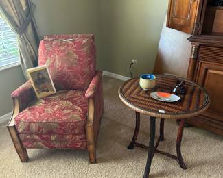 wicker table Easy chair
