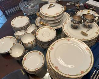 Set of Limoges Sterling cream & sugar