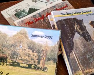 Many draft horse magazine & calenders 