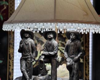 Beautiful Cowboy Lamp