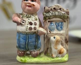 Vintage Ceramic Chef with a Dog beside him