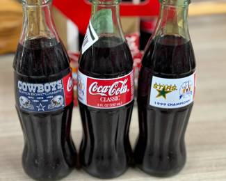 Collectible 1999 Dallas Stars Champions (5 Bottles), 1996 Dallas Cowboys 5 Time Super Bowl Champs (1) & 1996 65th Annual Conference for Utility Purchasing Group (3).