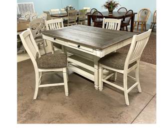 Ad for the table and chairs we have, but we have 6 chairs vs the 4 that are shown here. This is not our actual table!
