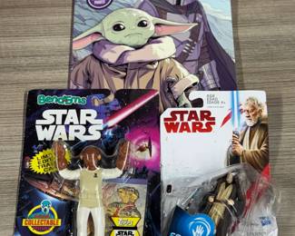 New Star Wars collectable action figures & coloring book