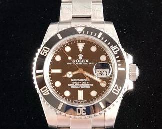 Rolex Stainless Steel Submariner Date Wristwatch