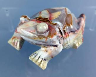 Onyx Frog/Toad Sculpture, 6" 