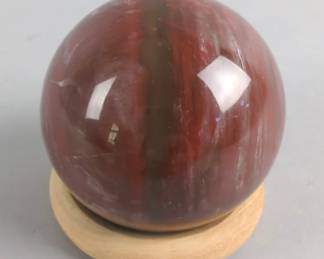 Polished Petrified Wood Sphere