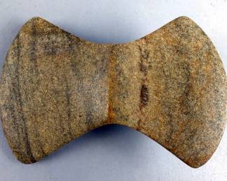 Native American Banner Stone, 4.5"